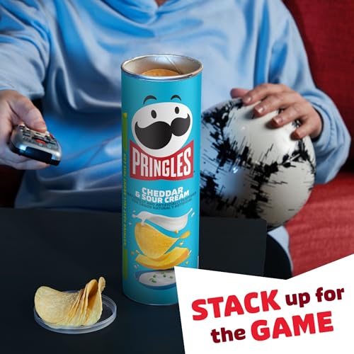 Image of Pringles Cheddar & Sour Cream Potato Crisps, 158 g, Ligth Blue, Medium (3800013895)