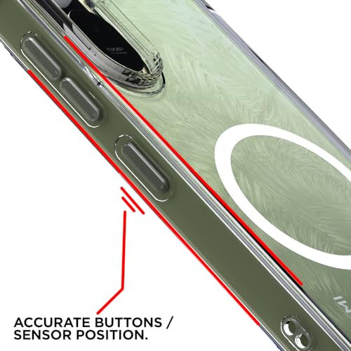 Image of Amazon Basics Back Cover for Redmi A7 Pro /Poco C85x 5G Mag-Safe Shockproof PC + TPU Protective Case Magnetic Support Bumper Case (Transparent Mag-Safe)