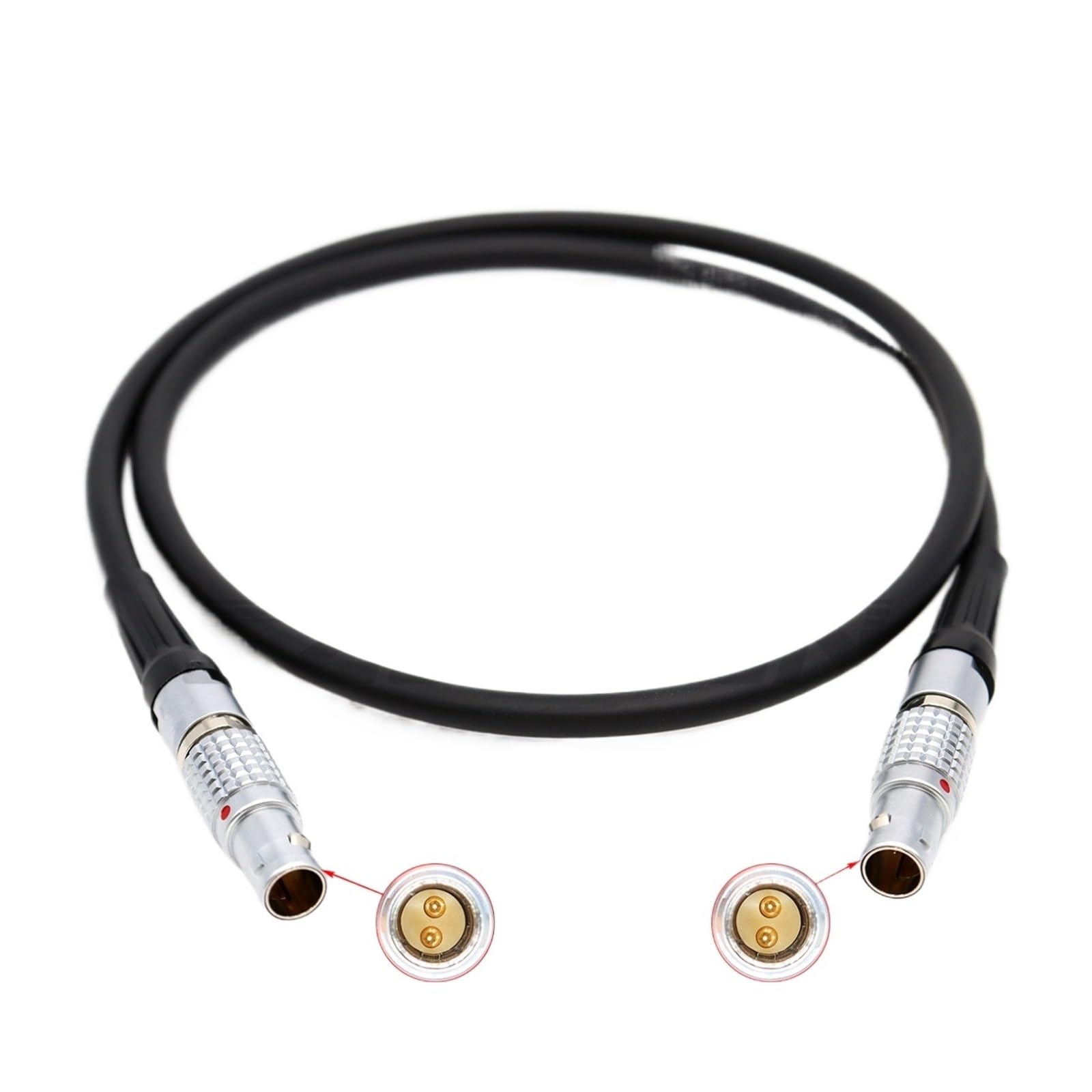 Cable/Alexa Cable de 12 V Fuente de alimentación Cabeza Macho Pulg de 2 Pines a Cable(100cm)