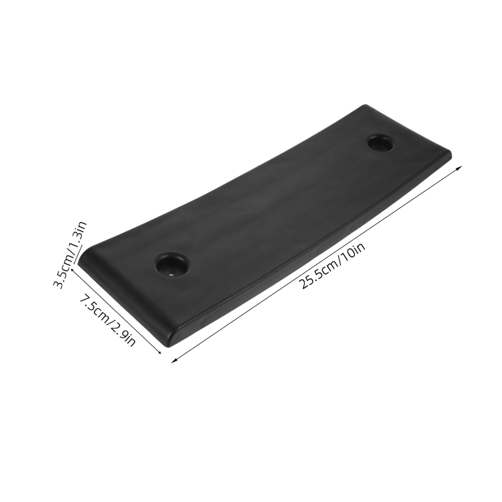 BESPORTBLE Scivoli per Rimorchio Barca 10 Pezzi in ABS Nero Design a Doppio Strato, Salvaspazio e Facile da Installare per Accessori Barca e Stabilità Marina