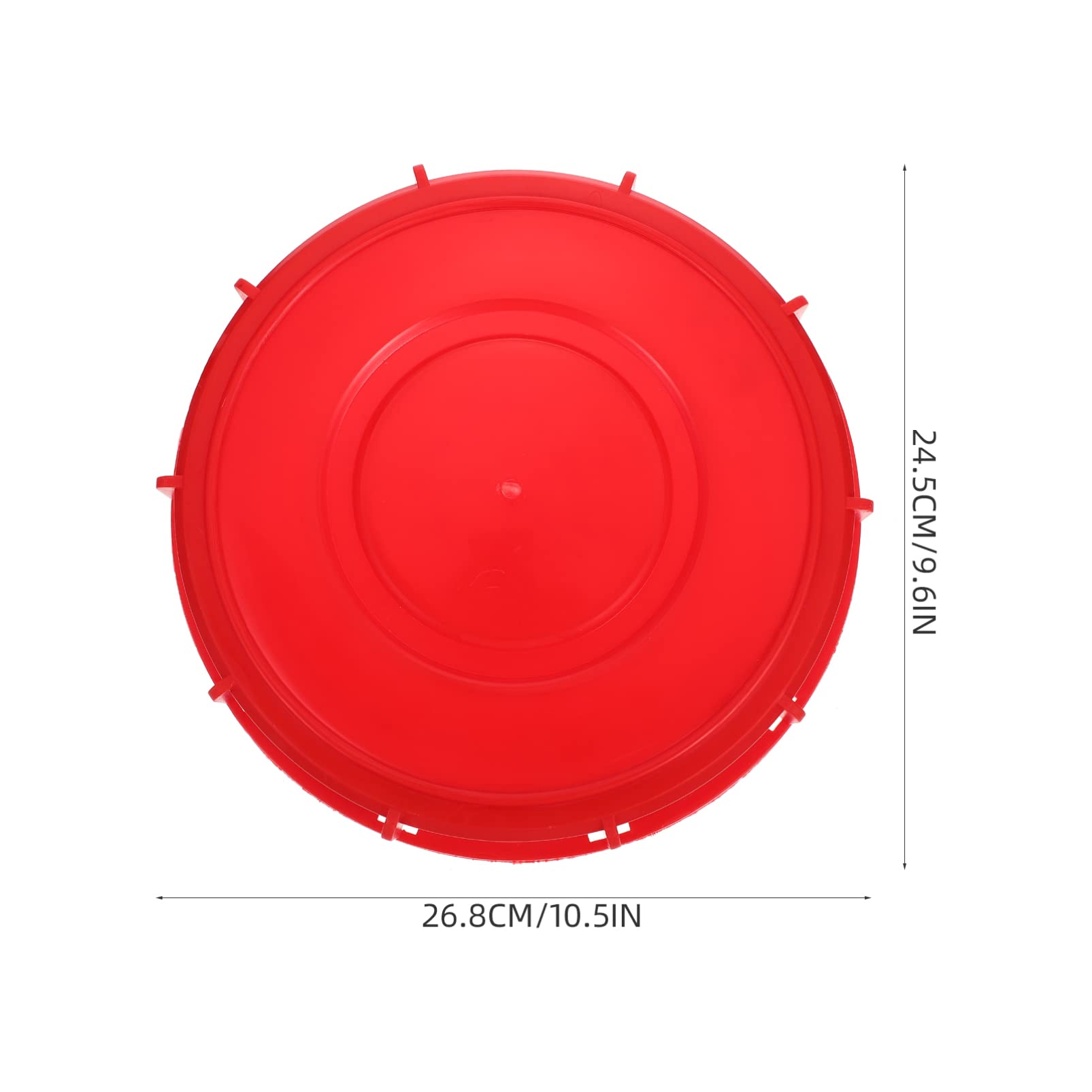 HAWILLOSCH Barrel Sealing Cover Bucket Leakproof Lid White Bucket Wear- Bucket Lid Bucket Cap Screw Cap Lid Bucket Seal Lids Professional Bucket Seal Lid Red Plastic