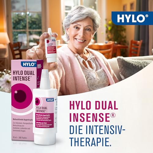 HYLO DUAL INTENSE Augentropfen bei trockenen Augen, intensiv, mit Hyaluronsäure und Ectoin, 10 ml, Lösung