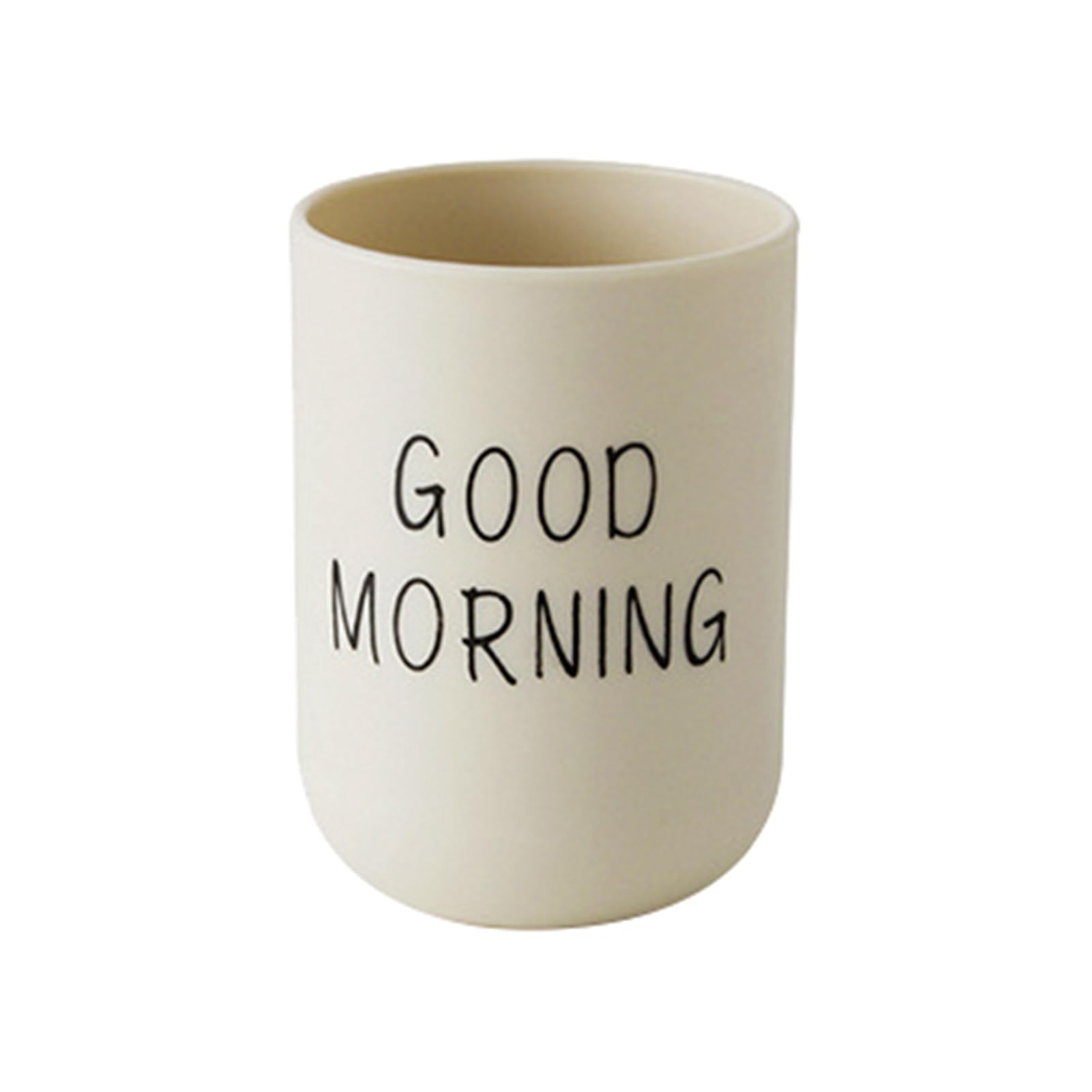 Ulafbwur Khaki Toothbrush Mug Multipurpose Good Morning Couple Toothbrush Holder Delicate