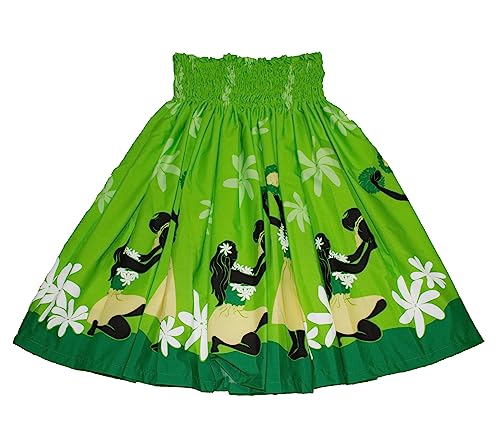 Hawaiian Pa'u Hula Skirt Hawaii Print Red Flower Or Blue Flower for Womens