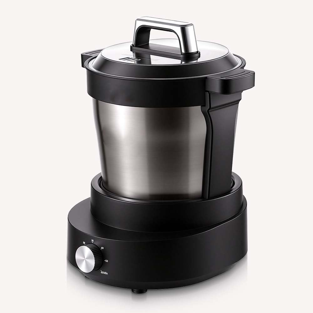TYQMYSM 6L Electric Soup Cooker | 800W Stew Pot with Timer & Glass Lid