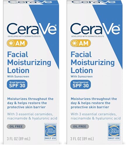 CeraVe Facial Moisturizing Lotion AM SPF 30 | 3 Ounce | Daily Fac...