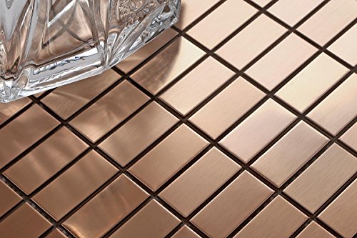 Rame effetto acciaio INOX Mosaic Wall Tiles