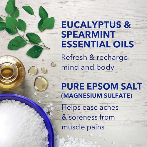 Dr Teal's Epsom Salt Magnesium Soak, Relax & Relief with Eucalyptus & Spearmint Essential Oils, 3 lbs - image 6
