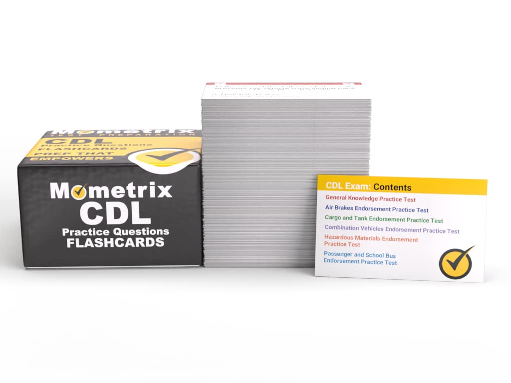 CDL Practice Question Study Cards: CDL Exam Training 2025-2026 for the Commercial Drivers License Test [Full Color Cards]