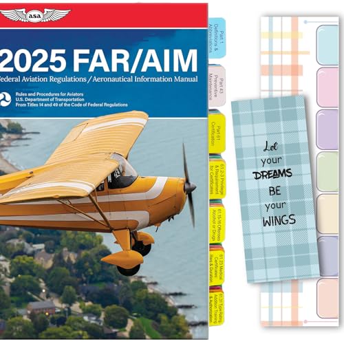 Onglets FAR/AIM 2025 indexés pour trouver rapidement les pages FAA
