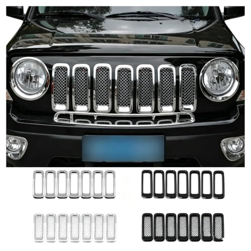 Rejilla de radiador Jeep Patriot 2011-2016: parrilla delantera cromada de carreras 2