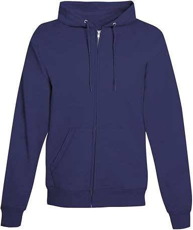 Plain Zip up Hoody Hooded Top Hoodie 