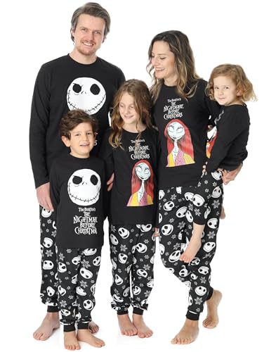 Disney The Nightmare Before Christmas Family Pyjamas | Jack Skellington Sally Halloween Festive PJs Set | Men Women Boys Girls Matching Nightwear XL