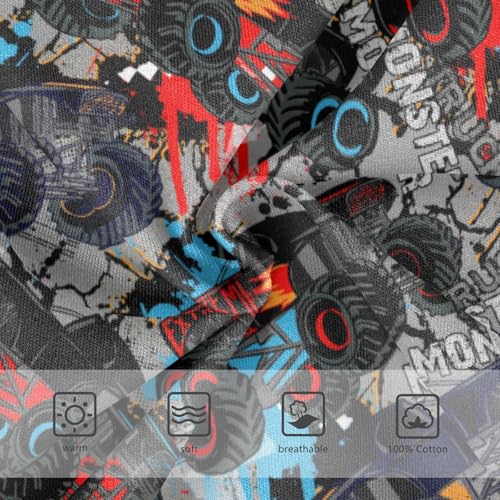 Boys' Exclusive Briefs Toddler Underwear 95% Combed Cotton Boxerbriefs 2T Monster and Vehicle Pattern Cars 893