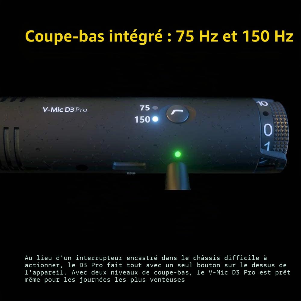 Deity V-Mic D4 Duo Microphone cardioïde à Double Capsule pour Appareil Photo avec Support Anti-Choc Rycote pour caméscope DSLR Smartphone