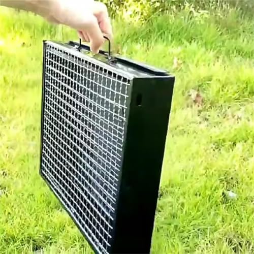Mini grille de barbecue pliante inox portable : mini four à barbecue compact de voyage