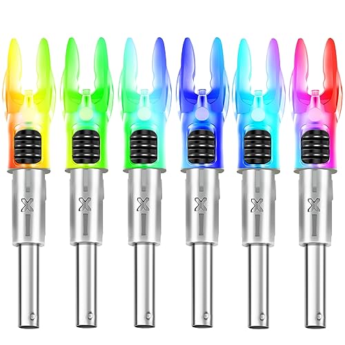 DEEPOWER Lot de 6 encoches lumineuses X pour flèches - 0,204