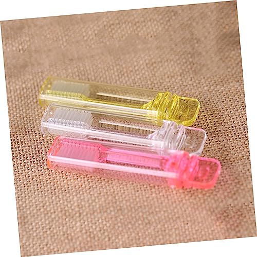 1 Stück Einweg Faltbare Zahnbürste Reisezahnbürste für Camping und Transparent Hygienisch für Unterwegs – Bild 7