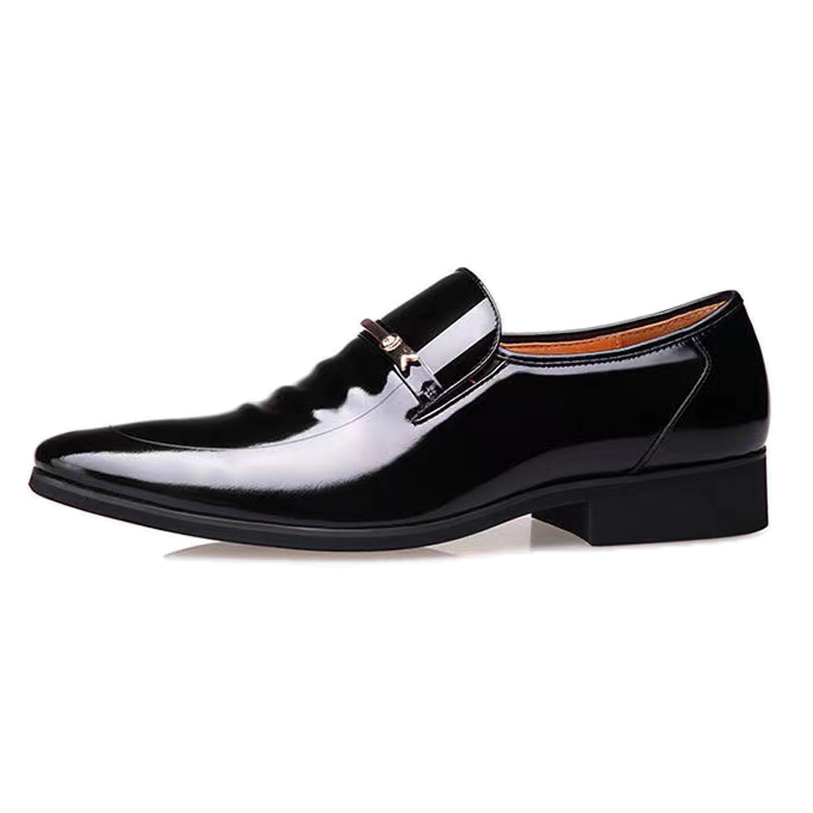 Negocios Casual Slip En Mocasines Charol Cuero Formal Oxford Vestido Zapatos Esmoquin Boda Zapato De Los Hombres