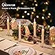 Glasseam Glas Kerzenständer Stabkerzen: 20er Set Klein Kerzenhalter Stabkerzen Klar Stabkerzenhalter Glas Kerzenständer Weihnachten für Tischdeko Kerzenhalter Stabkerze für Hochzeit Geburtstag