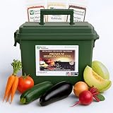 Ultimate Non-GMO Heirloom Survival Seed Vault – 23,000 Open-Pollinated Vegetable, Herb & Fruit Seeds for Planting – 144 Varieties for All USDA Hardiness Zones – Long Term Emergency Preparedness Seeds