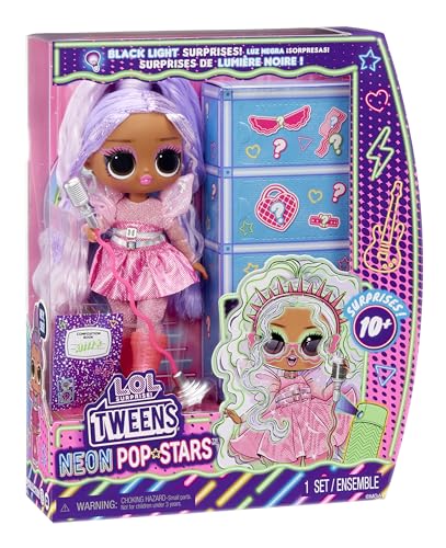 Muñeca L.O.L. Surprise Tweens Neon Pop Stars Kitty K miniatura 7