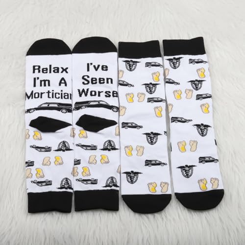 PXTIDY 1 Pair Last Mortician Socks for Women - Funeral Director & Responder Gift4