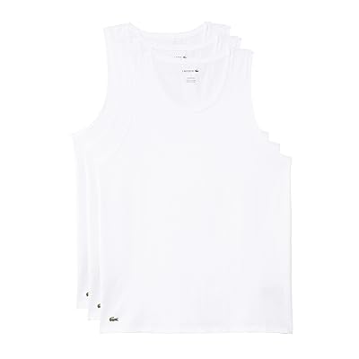 Lacoste 100% Cotton Slim Fit Tank Top 3 pack Men