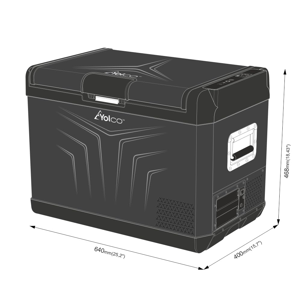 Yolco GCX47 przenośna lodówka kompresorowa, czarna