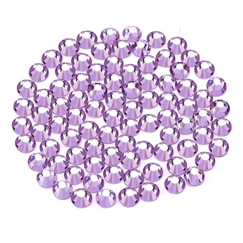 Image of Novani Crystal Rhinestones, Flatback Loose Gemstones 1440pcs Glass Rhinestones for Clothes Shoes Crafts Makeup Nail Art and DIY Decorations(SS16, Lavender)