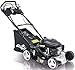Produktbild Grizzly Benzin Rasenmäher Elektrostart auf Knopfdruck Selbstantrieb 46 cm Schnittbreite Stahlgehäuse 4 Takt OHV Motor (Profi - Black Edition)