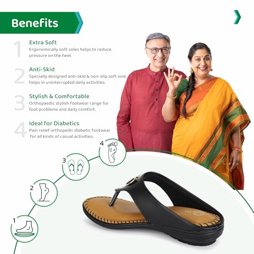 Image of ORTHO JOY Fancy doctor Slipper for women | Fancy Comfortable & Stylish Ortho Slipper for women