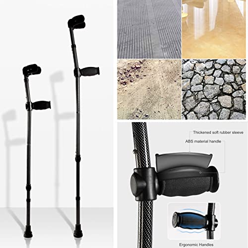 Kula łokciowa Aluminiowe, regulowane kule ortopedyczne Spshock-Absorber dla osób starszych, niepełnosprawnych i niepełnosprawnych fizycznie Pamiętaj o tym