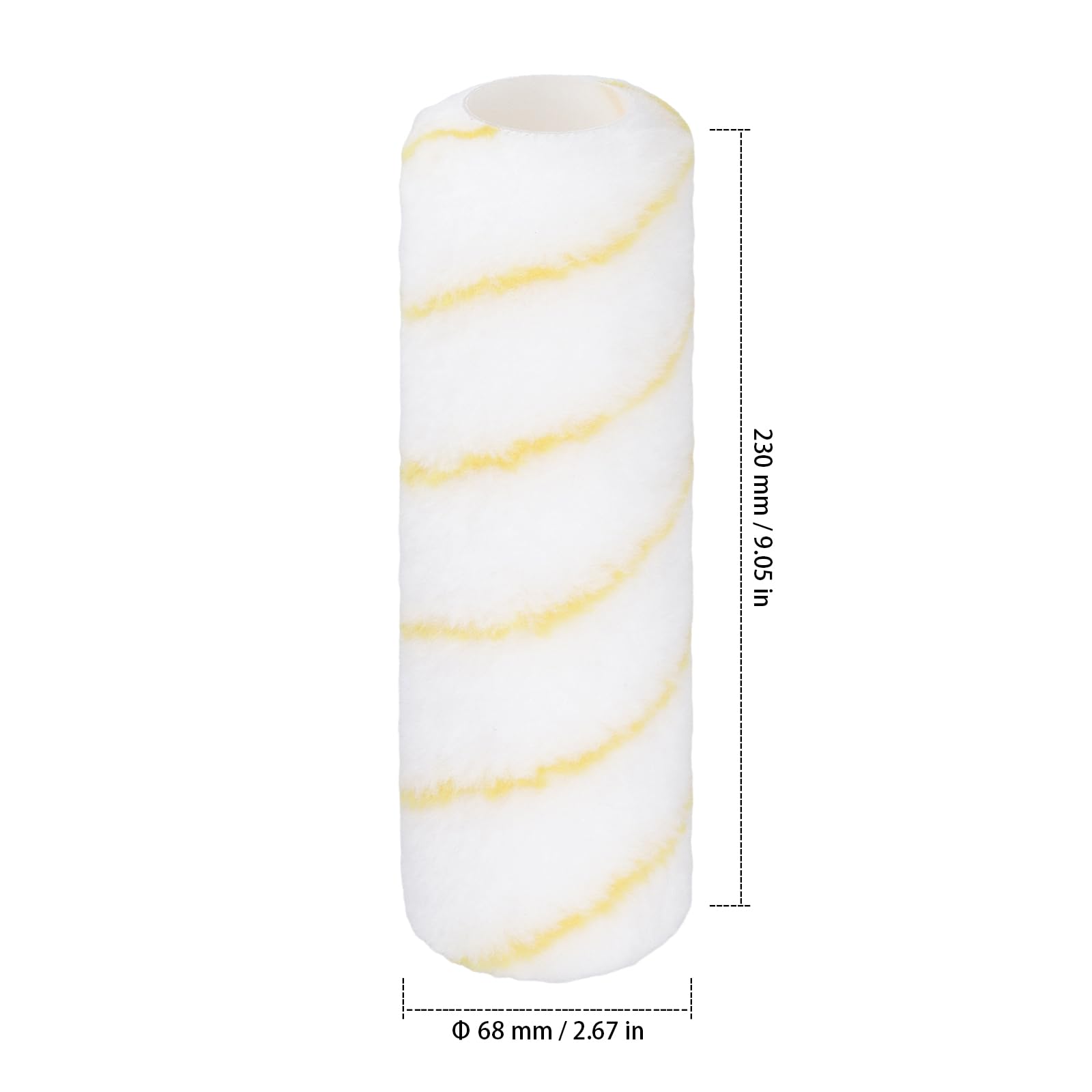 Lot de 10 manchons de rouleau de peinture de 23 x 6,8 cm pour murs, plafonds