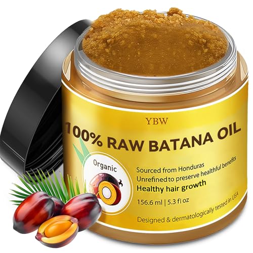 Raw Batana Oil for Hair Growth by Dr. Sebi Organic Raw Honduras Oil - 100% Pure & Natural Botana Paste for Thicker, Stronger Hair for Men and Women