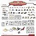 inFUNity Army Minifigures Armor and Weapons Guns Military Gear Accessories Pack (267 PCS) Fit 12 Soldiers Minifigures Distinct Outfits