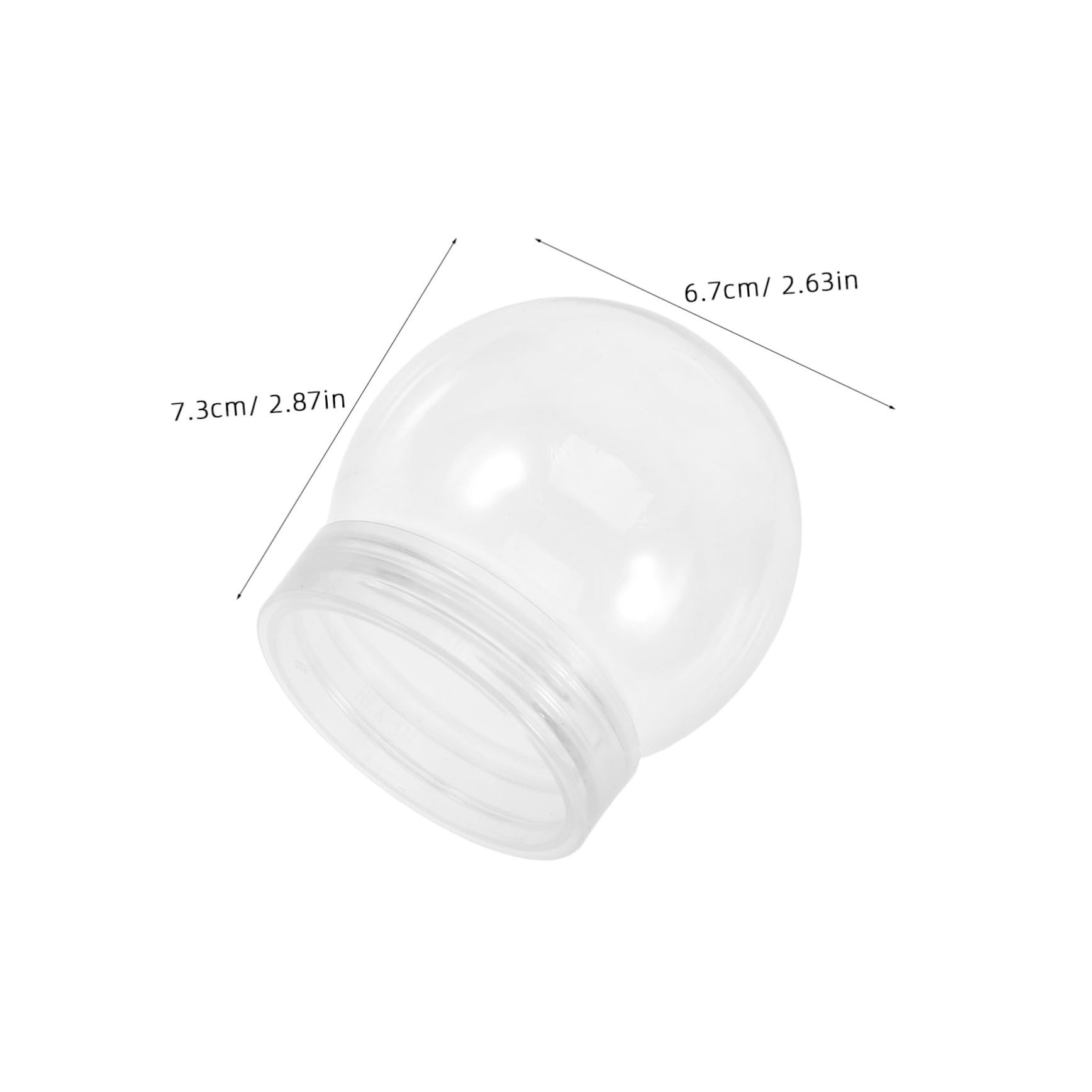 24pièces Boule à Neige Transparente Plastique Soi-même Kit De Décoration De Noël pour Loisirs Créatifs Lot