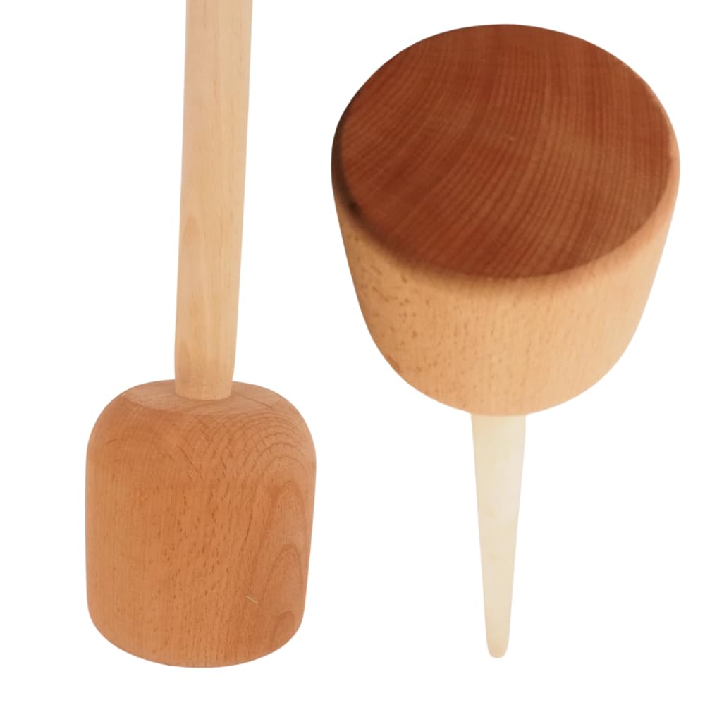 XXL Krautstampfer Holz 97 cm – Massiver Sauerkrautstampfer für große Fässer & Gärtöpfe – Robuster Kohlstampfer zum Fermentieren & Einmachen – Nachhaltiger MEGA Holzstampfer aus Naturholz