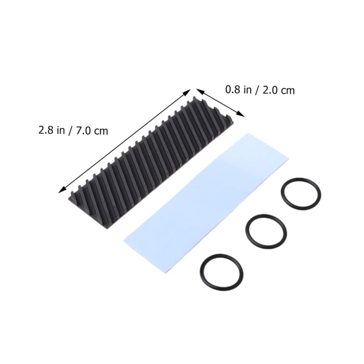 Gadpiparty 3 Pezzi Dissipatore Di Calore Per Unità A Stato Solido Ad Alte Prestazioni in Rame Da 4 Mm Dissipatore Di Calore Diagonale Aletta Di Raffreddamento Pad in Grafene