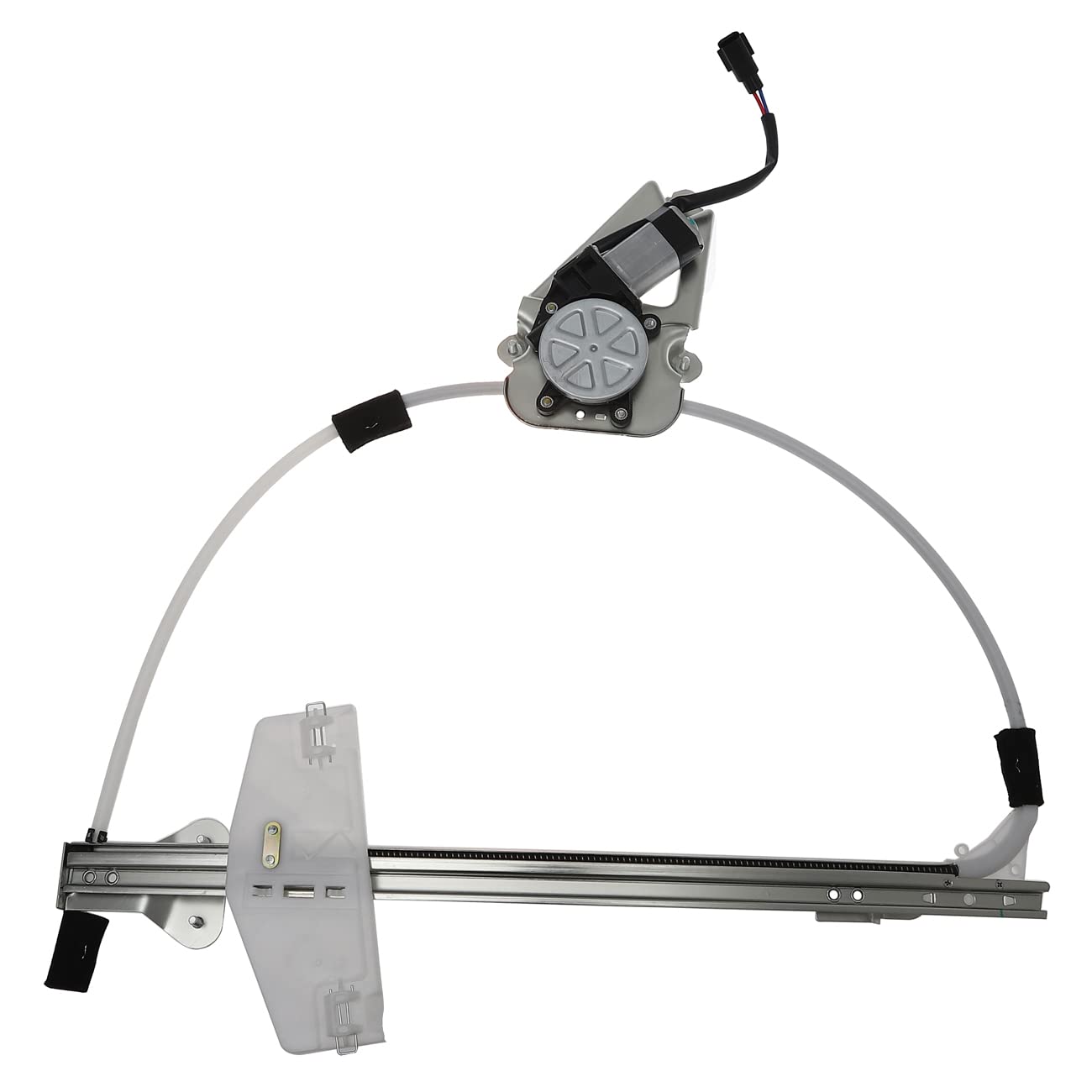 741-526 front left power window lift regulator with motor assembly (driver side) fit for 2002-2006 je-ep liberty kj (to 2-25-2006;ball stud style) [# 55360031ab 55360031ag]