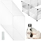PETKNOWS 12 Pack Pet Cage Liner Protection Rabbit Cage Urine Guard Clear Cage Edge Liner Guinea Pig Side Lining Habitat Siding Cage Accessories, 11.8 inches x 5.9 inches Bedding Litter
