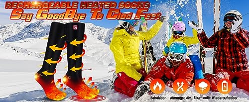 Autocastle Heated Socks for Men - Electric, Rechargeable (3 Levels), Warm & Washable for Skiing, Hunting, Hiking, Arthritis & More by Autocastle - Used condition - Image 9