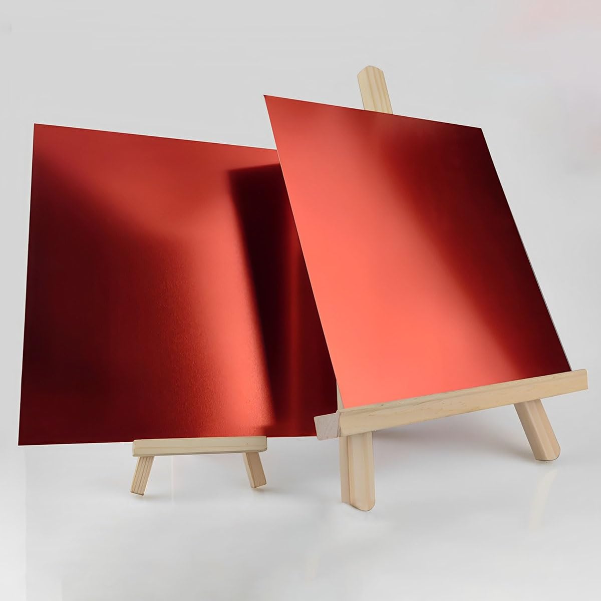 5 pezzi di lastra di alluminio sottile anodizzata rossa, in lamiera di alluminio anodizzato con incisione laser, for edilizia, 20 cm × 20 cm, spessore 0,5/0,8/1,0/1,5 mm(200x200x1.0mm)