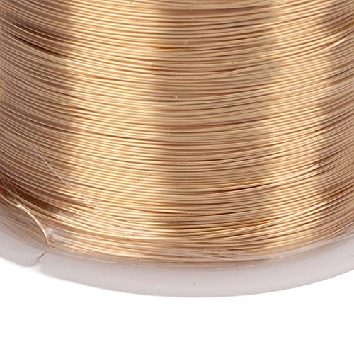 Fio de joias, linha de artesanato de metal de fio de cobre 0,3 mm 100 metros dourado DIY artesanato