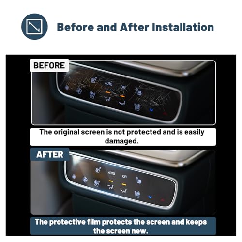 Ruiya HDUS 2025 Gv80 Screen Protector For Genesis Gv80 2025 Accessories Rear Air Conditioning Lcd Screen Plastic Nano Films Compatible thumb #3