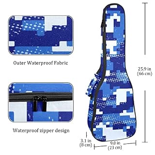 Housse pour ukulélé militaire avec rembourrage en éponge de 10 mm d’épaisseur 53,3 cm avec sangles réglables pour… - Les Beatles, Paul McCartney, John Lennon, RIngo Starr, George Harrison Housse pour ukulélé militaire avec rembourrage en éponge de 10 mm d'épaisseur 53,3 cm avec sangles réglables pour… – Image 4