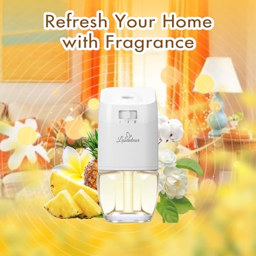 Image of Plug Ins Air Freshener Refills for Home, Summer Scented Refill, 12 Count | Jasmine, Hawaiian, Cotton Scent, Compatible with Air Wick & Glade, 7.92 Fl Oz for Home, Bathrooms, Office, Kitchen