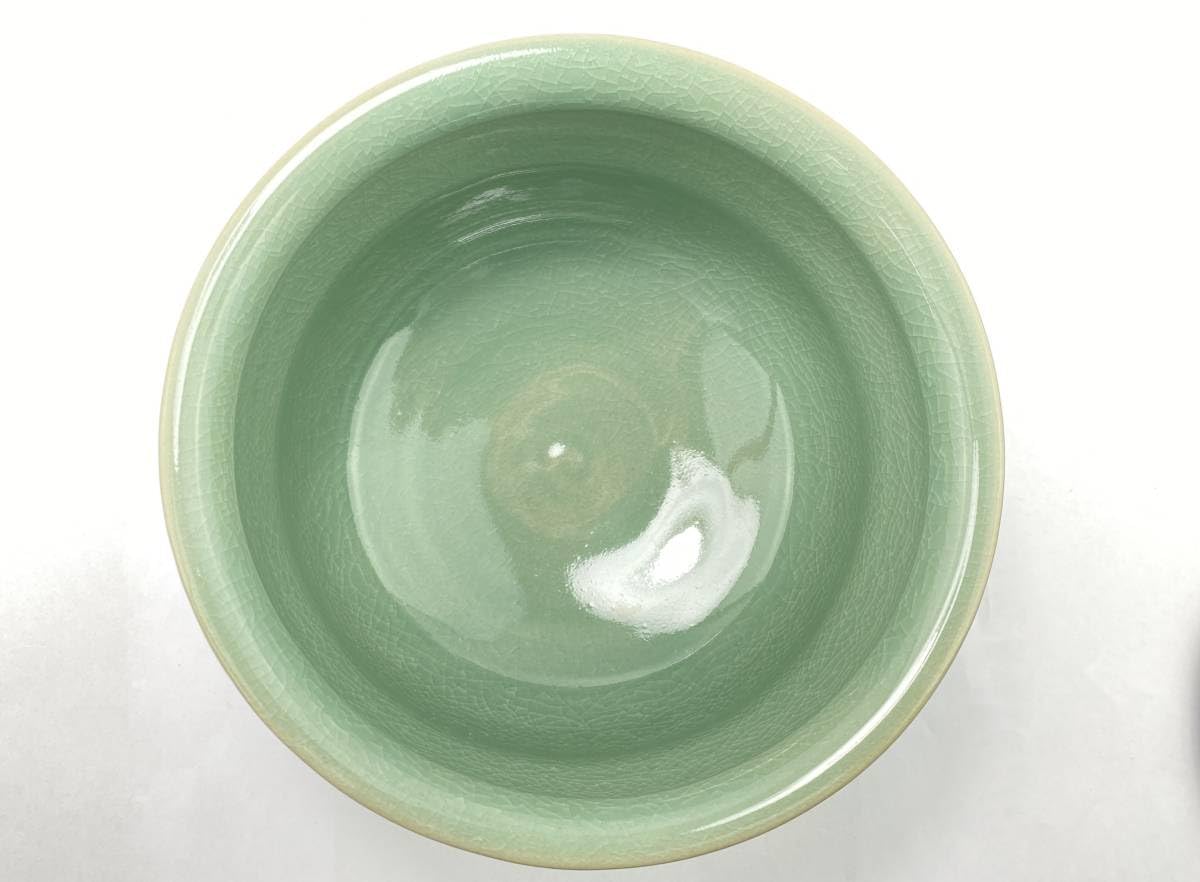 Amazon.co.jp: TM 高麗青磁 池光窯 池福善 作 七宝文水指 水差し