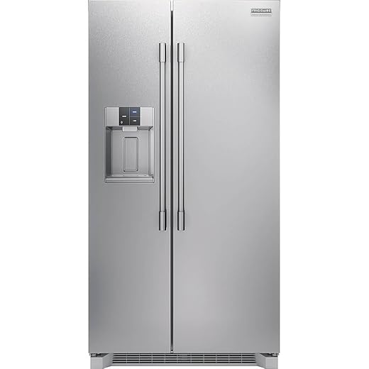 Frigidaire Professional 36 in. 22.3 cu. ft. Counter Depth Side-by-Side Refrigerator in Stainless Steel with CrispSeal Technology