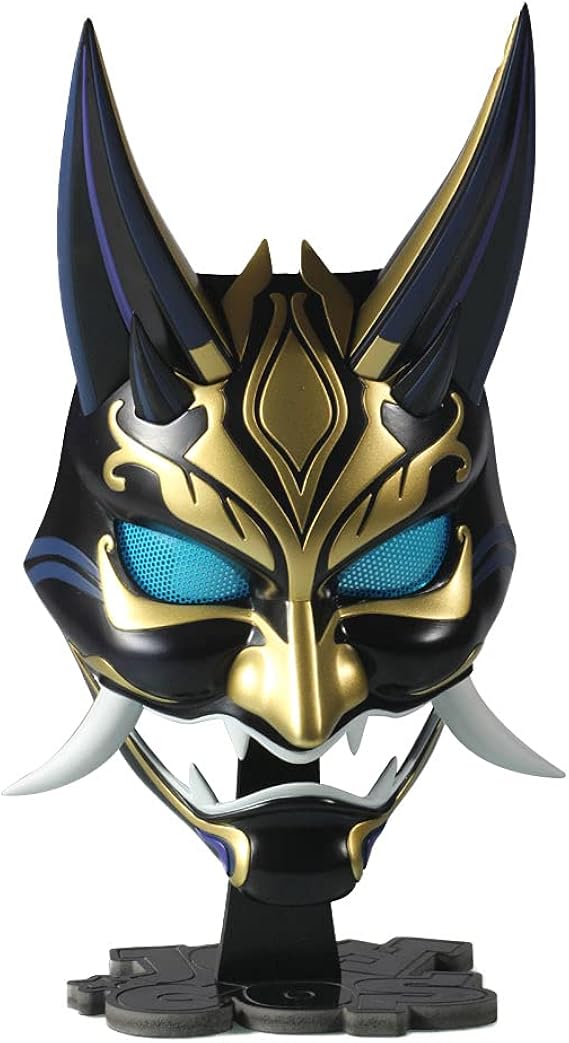 Genshin Impact Xiao Mask LED Luminous Anime Cosplay Props Halloween Demon Mask Amazon.co.uk